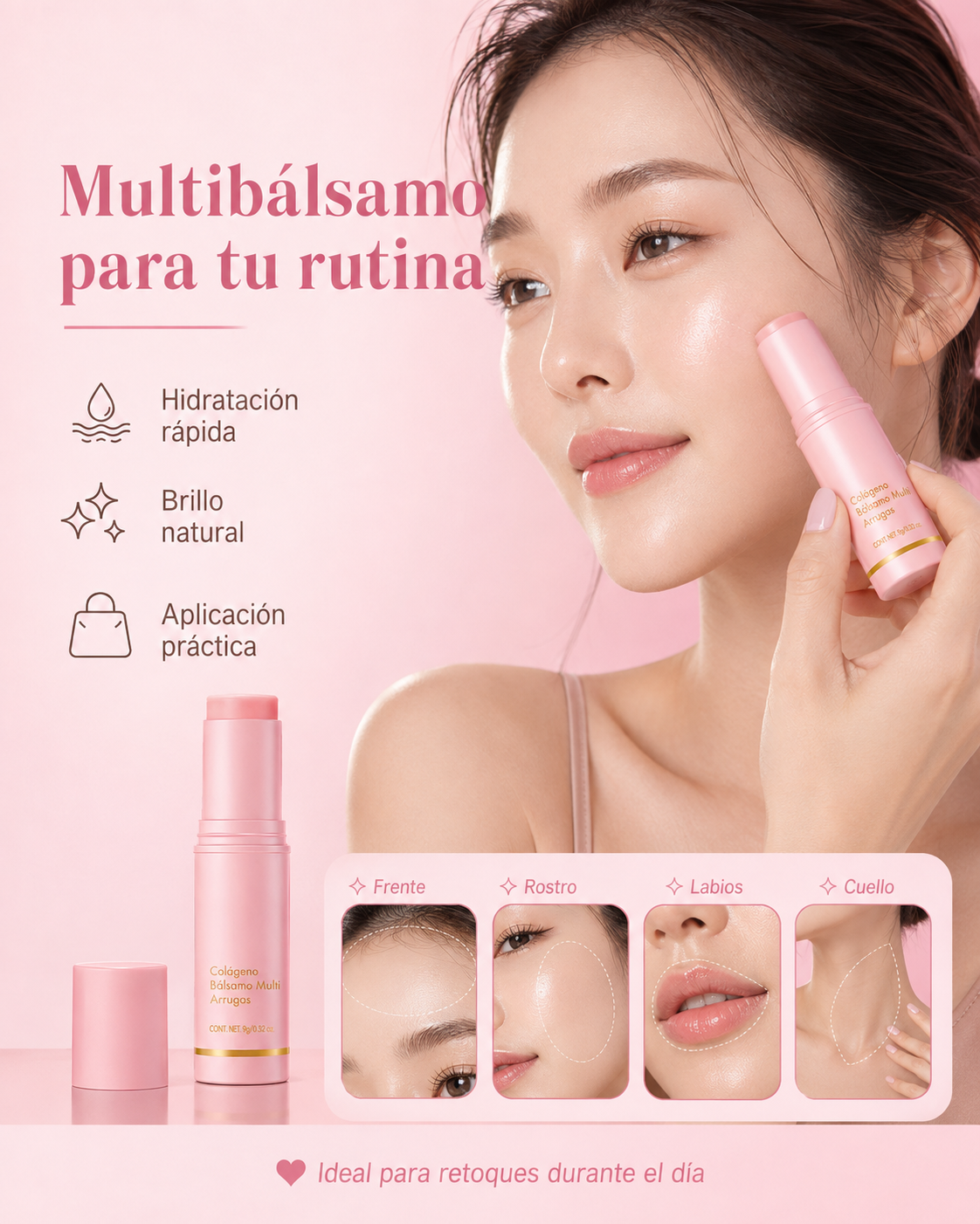 Bálsamo hidratante de colágeno para arrugas VITALIS