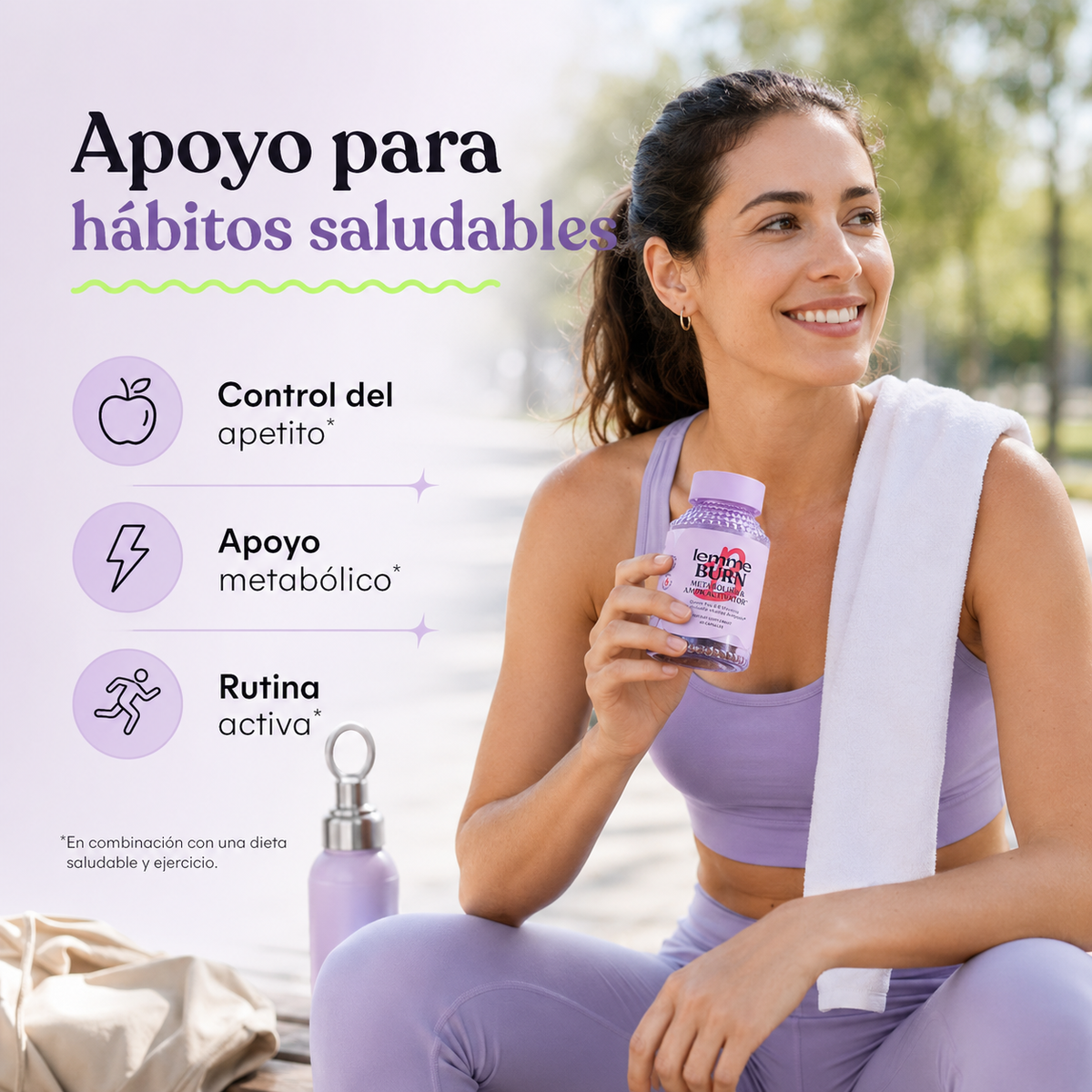 Suplemento para acelerar el metabolismo, favorecer la quema de grasa abdominal y activar la AMPK