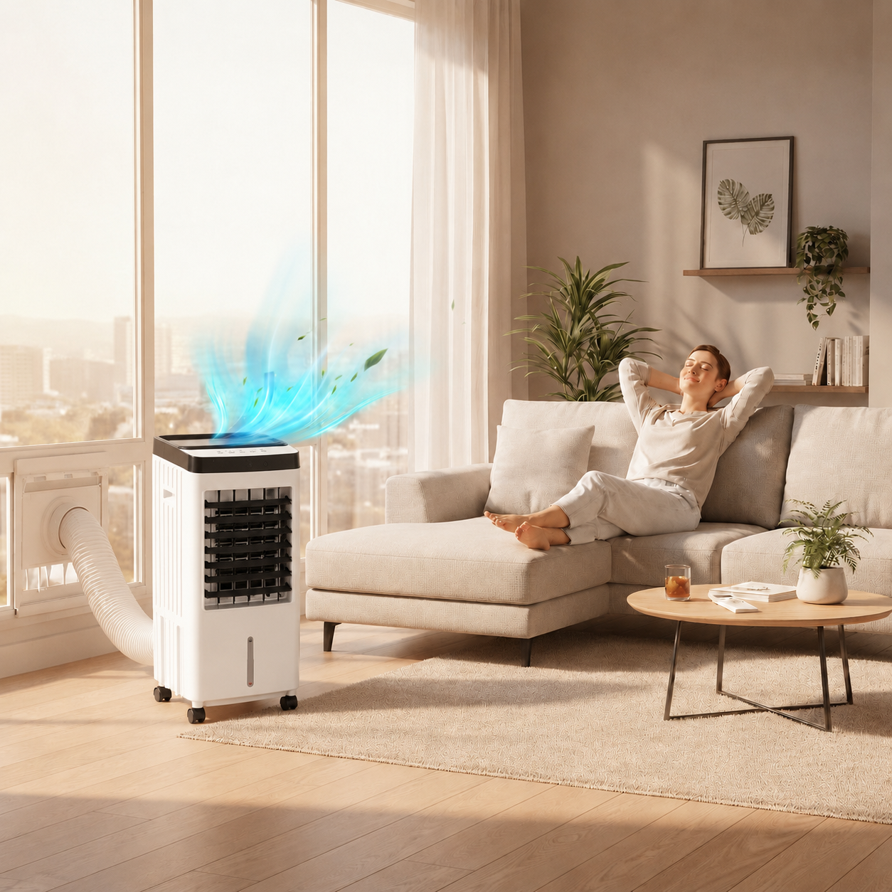 Portable Air Conditioner 12000 BTU Evaporative Cooling