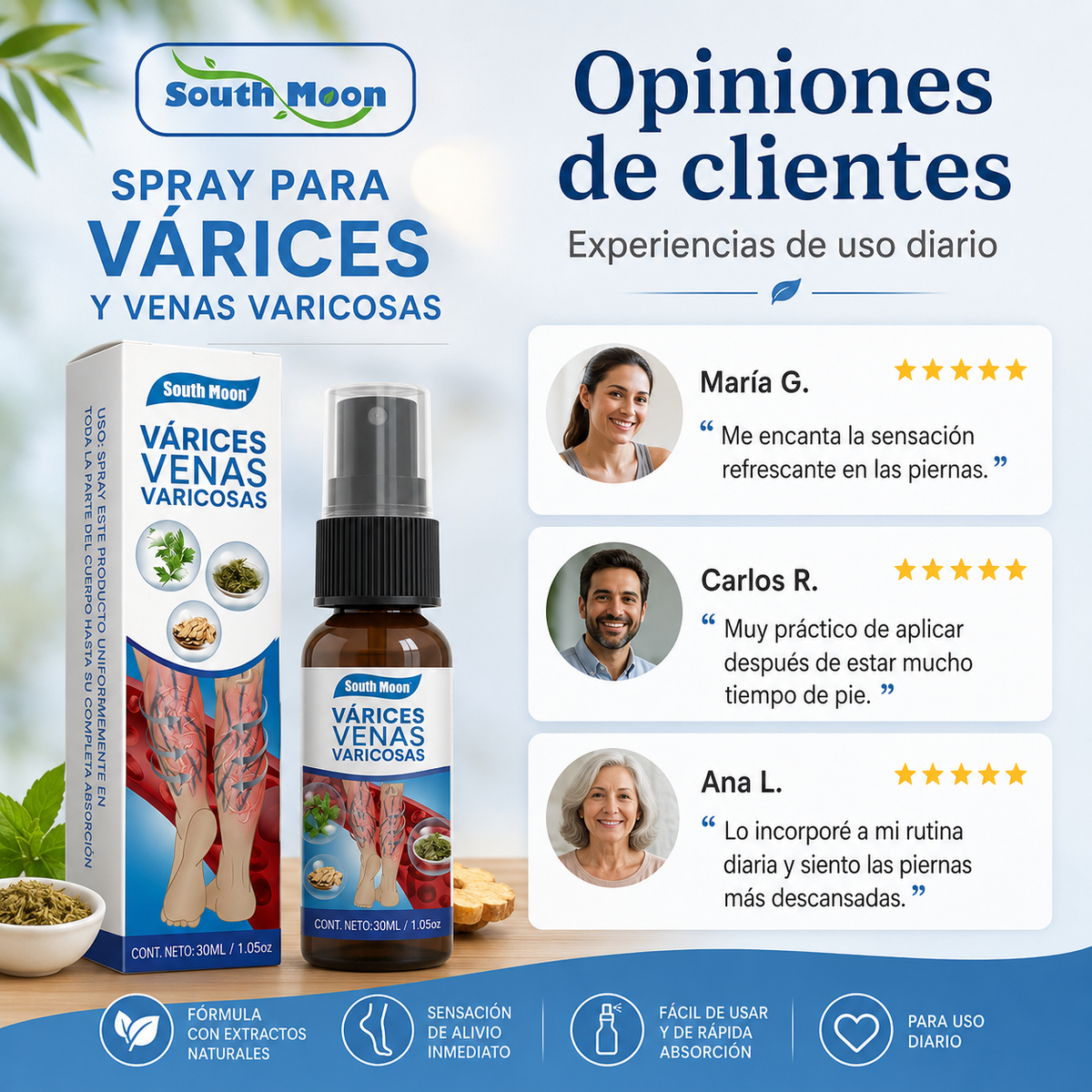 Spray para Varices