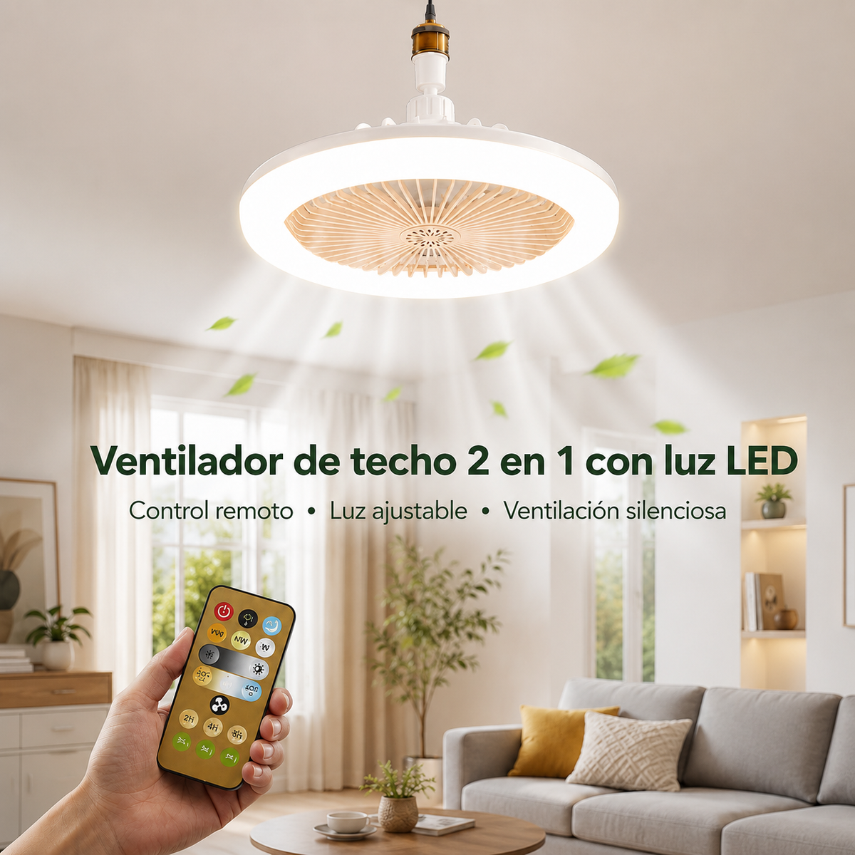 Ventilador de techo 2 en 1