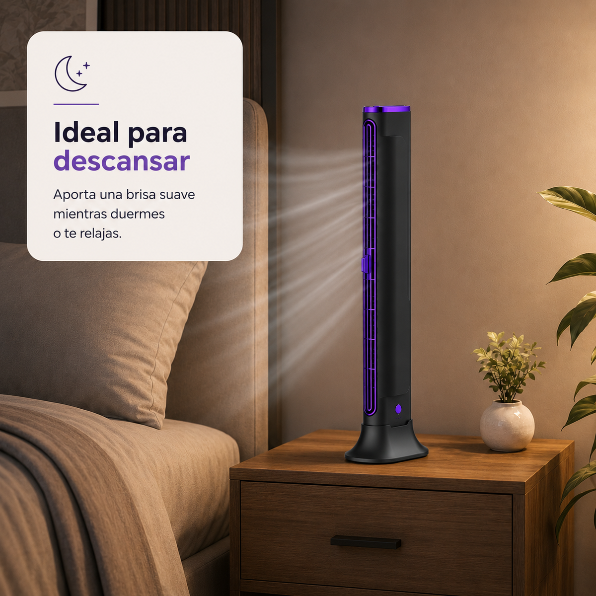 Ventilador De Aire Acondicionado Portátil Silencioso