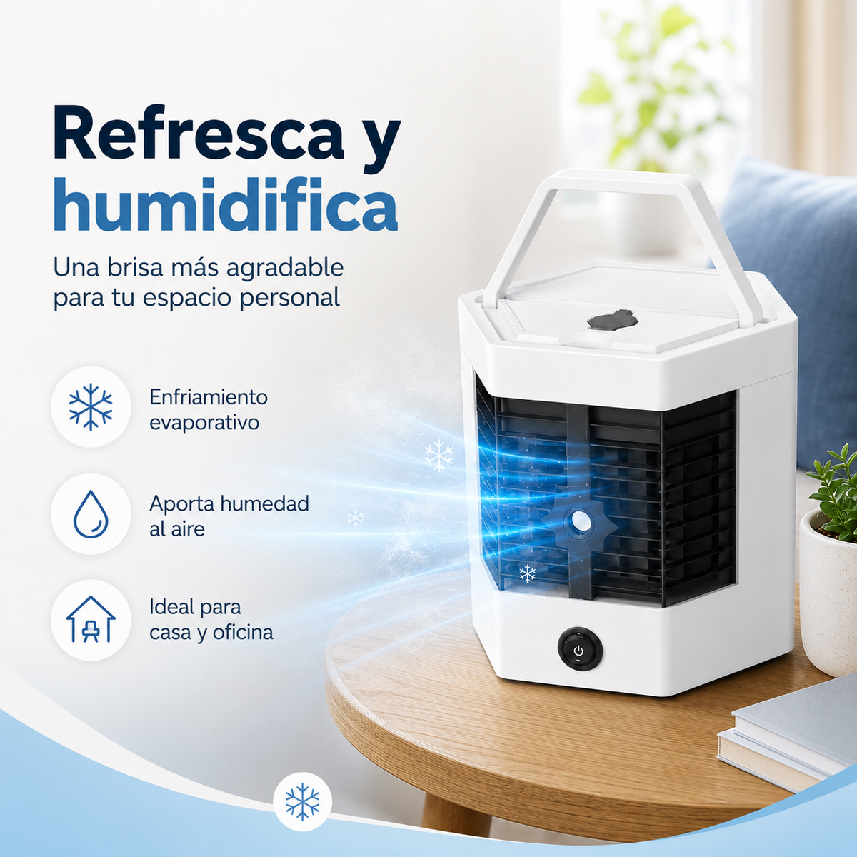 Aire acondicionado portátil hexagonal
