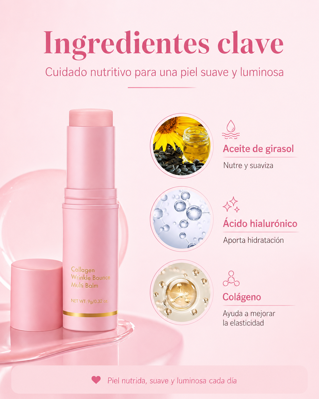Bálsamo hidratante de colágeno para arrugas VITALIS