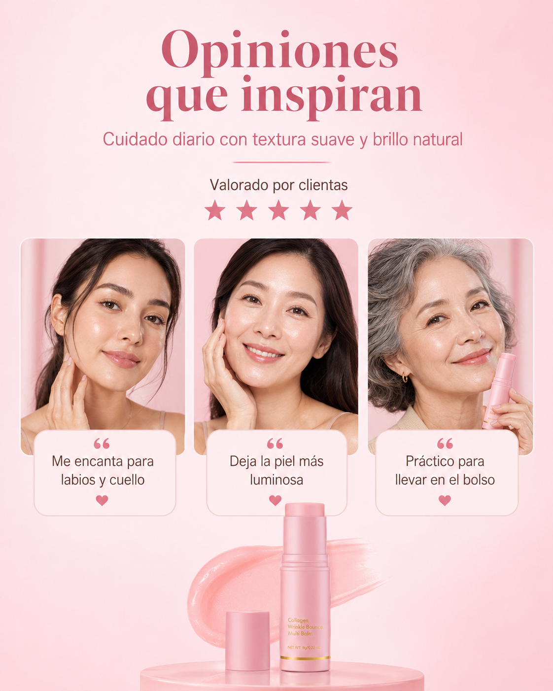 Bálsamo hidratante de colágeno para arrugas VITALIS
