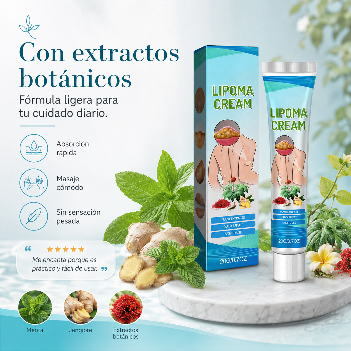 Crema para reducir bultos de grasa (lipomas)