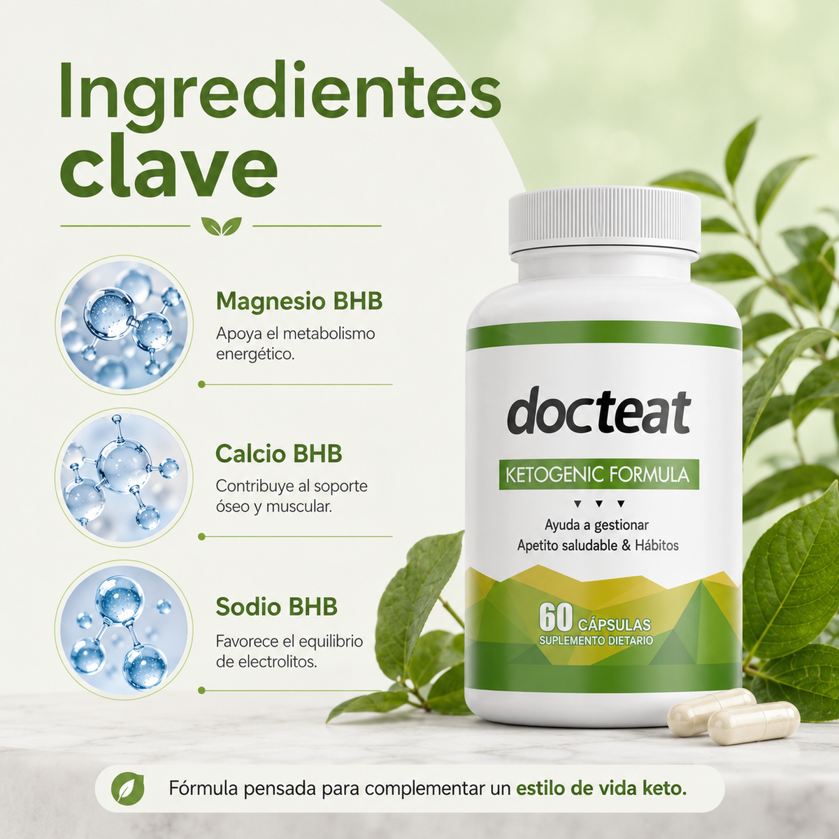 Suplemento dietético para controlar el apetito y favorecer hábitos saludables