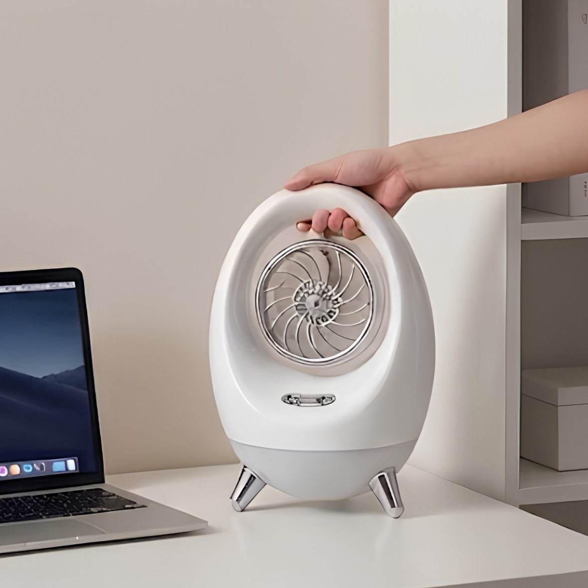 Ventilador de refrigeración con lámpara de noche y humidificador