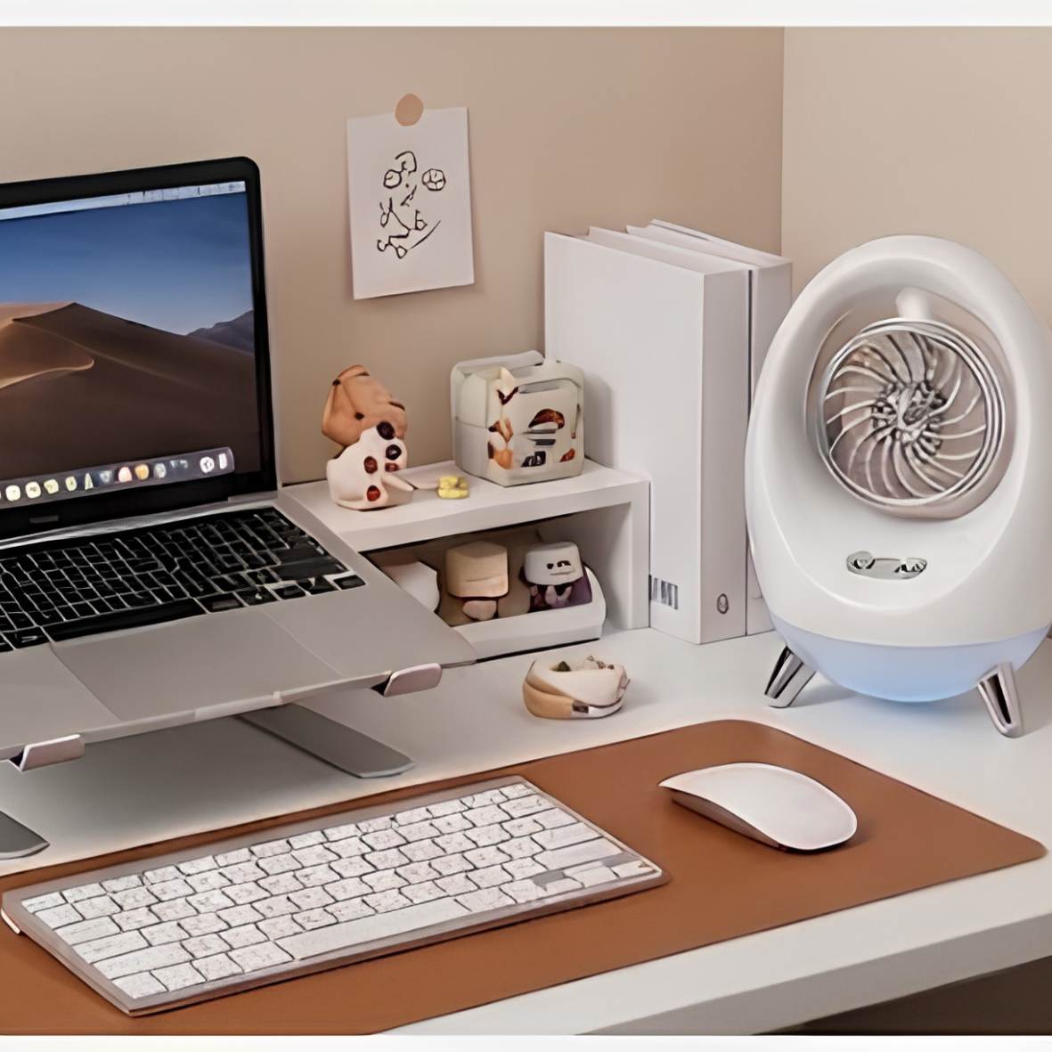 Ventilador de refrigeración con lámpara de noche y humidificador